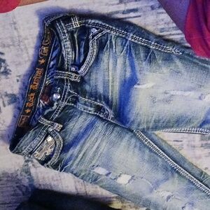 LIKE NEW ROCK REVIVAL EASY SKINNY STONE WASH 30